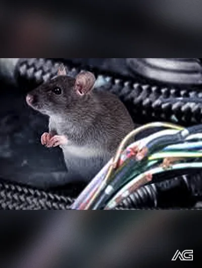 Fios elétricos roídos por ratos